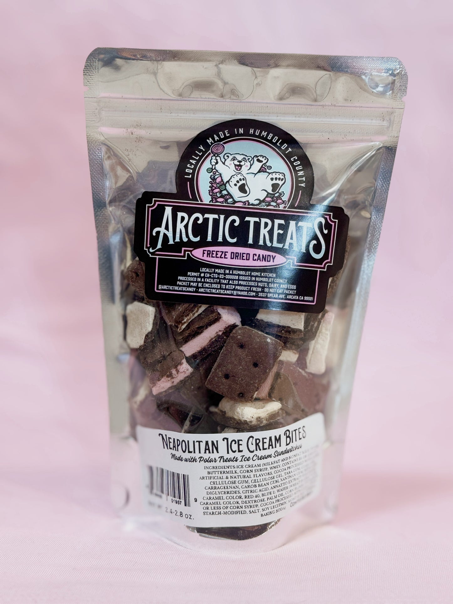 Neapolitan Ice Cream Sandwich Bites